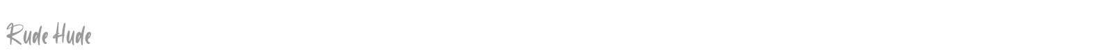 Rude Hude font preview